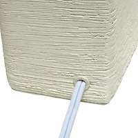 11.8" Simple Designs Stone Table Lamp