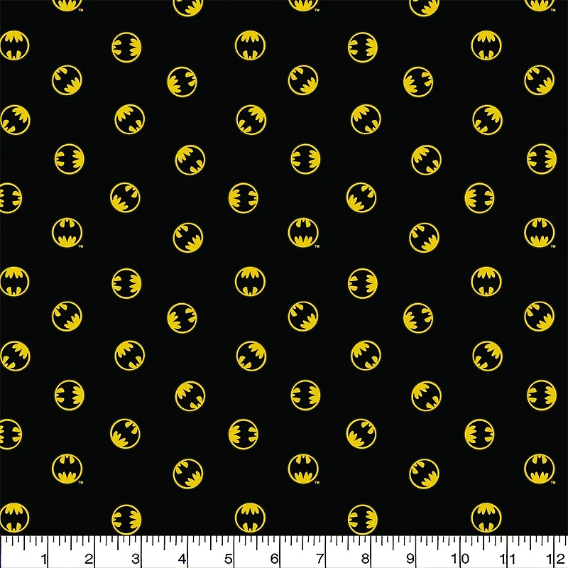 DC Comics Batman Logo Precut Cotton Fabric
