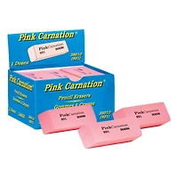 Dixon® Pink Carnation® Large Wedge Erasers, 3 Packs of 12