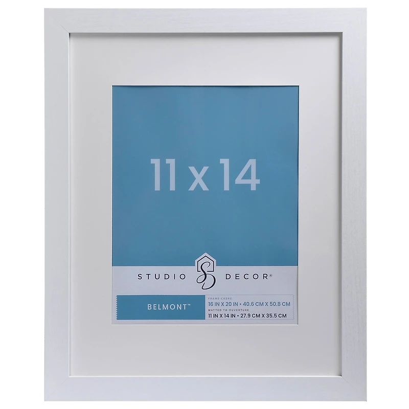 8 Pack: White Frame with Mat, Belmont by Studio Décor®
