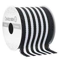 2.5" x 3yd. Taffeta Wired Striped Ribbon by Celebrate It™ Classic