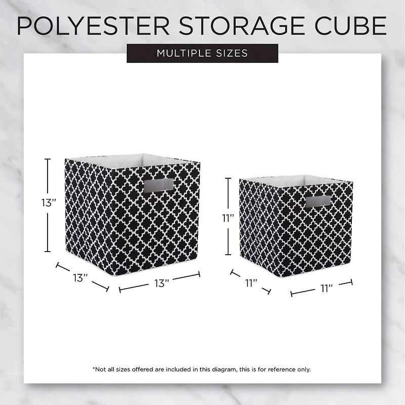 DII® 11" French Blue & White Dots Storage Cube, 2ct.