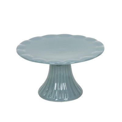 4.5" Gray Stoneware Cake Stand by Ashland®
