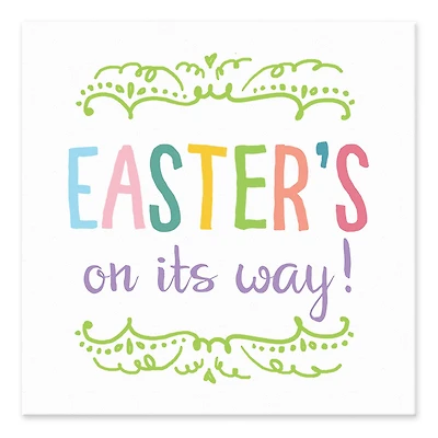 Easter's On its Way Tabletop Canvas Art