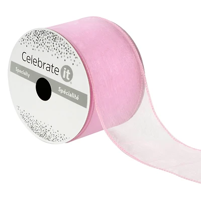 2.5" x 10yd. Sheer Wired Ribbon By Celebrate It®