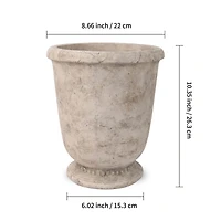 10" Gray Ceramic Urn Pot by Ashland®