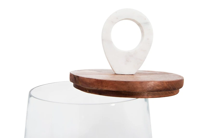 Hello Honey® 15" Round Clear Glass Jar with Lid