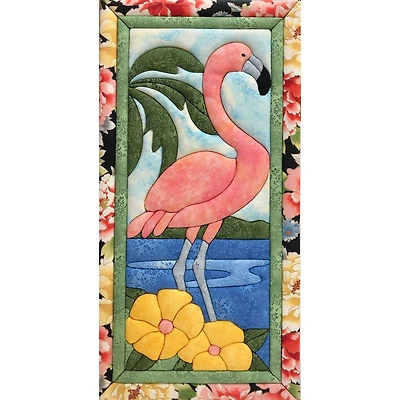Quilt Magic® Flamingo No Sew Wall Hanging Kit