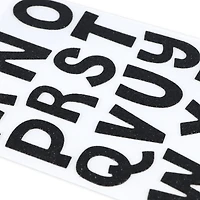 Black Glitter Alphabet Chipboard Stickers by Recollections™
