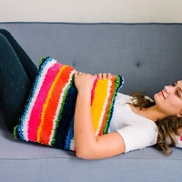 LoRan® Latch-Stitch™ Pillow Kit, Bright Stripe Design