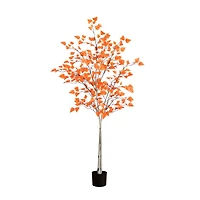 6ft. Autumn Paper Birch Artificial Fall Tree