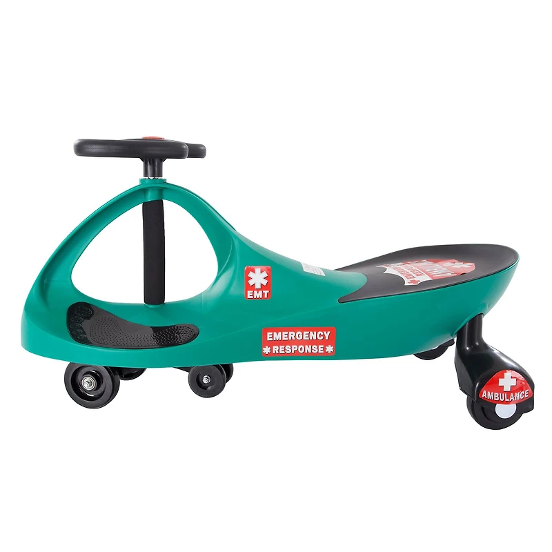 Toy Time Green Ambulance Wiggle Car