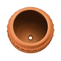 Hello Honey® 7'' Textured Terra-Cotta Pot