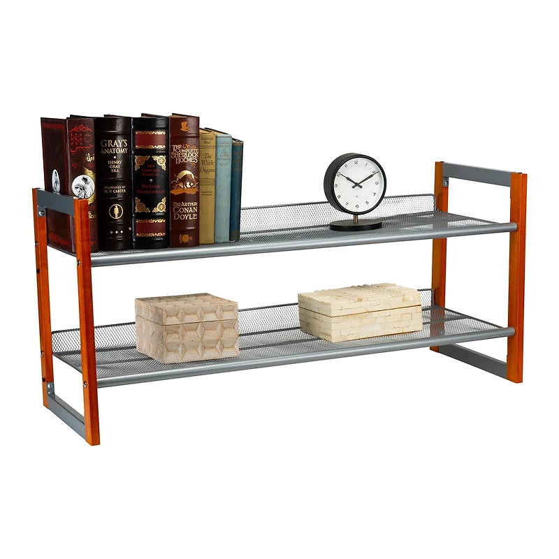 Organize It All Wooden Stackable Shoe Rack