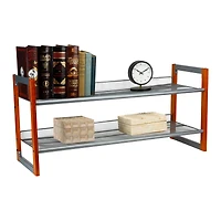 Organize It All Wooden Stackable Shoe Rack