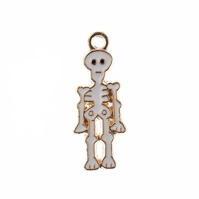 John Bead Sweet & Petite Halloween Small Skeleton Charms, 10ct.