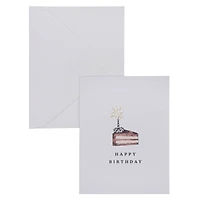 Happy Birthday Cake Slice Blank Greeting Card Set by Celebrate It™