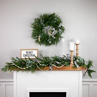 24" Eucalyptus & Mixed Pine Christmas Wreath