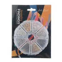 John Bead Lobster Clasps Assortment Round 8 Slot Jewelry Making Kit, 160ct.