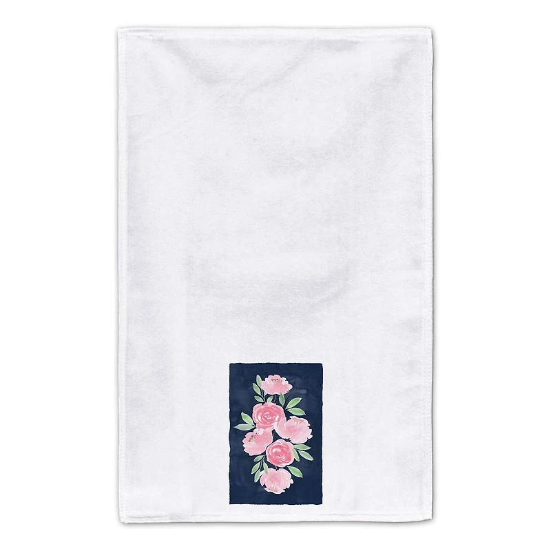 Sweet Florals on Navy 16" x 25" Towel Set