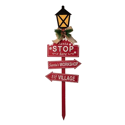 Glitzhome® 3.5ft. LED Christmas Yard Stake with Timer
