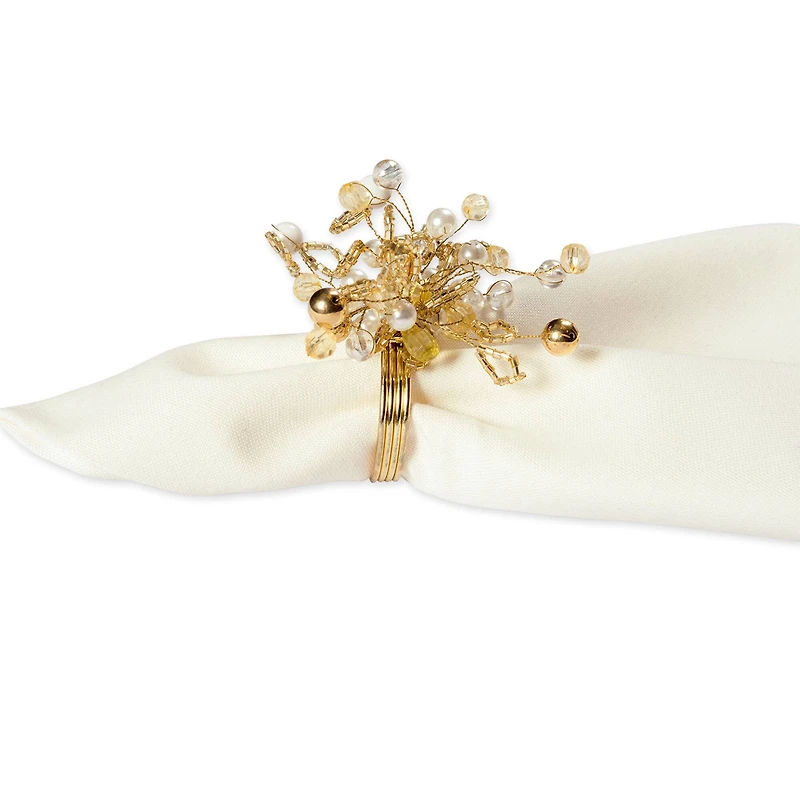 DII® Gold Multi Bead Napkin Rings, 6ct.