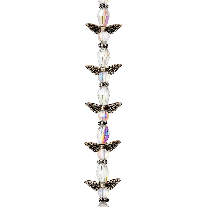 12 Packs: 44 ct. (528 total) Glass, Metal & Crystal Mini Angel Beads, 12mm by Bead Landing™