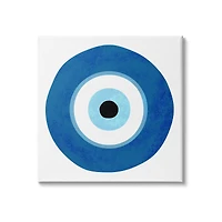 Stupell Industries Eye Centric Bold Blue Abstract Circular Dominant Shapes Canvas Wall Art
