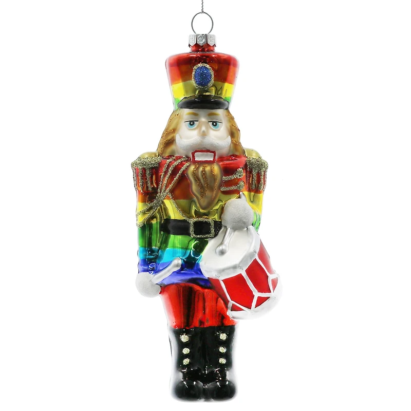 6.5" Pride Nutcracker Glass Ornament by Ashland®