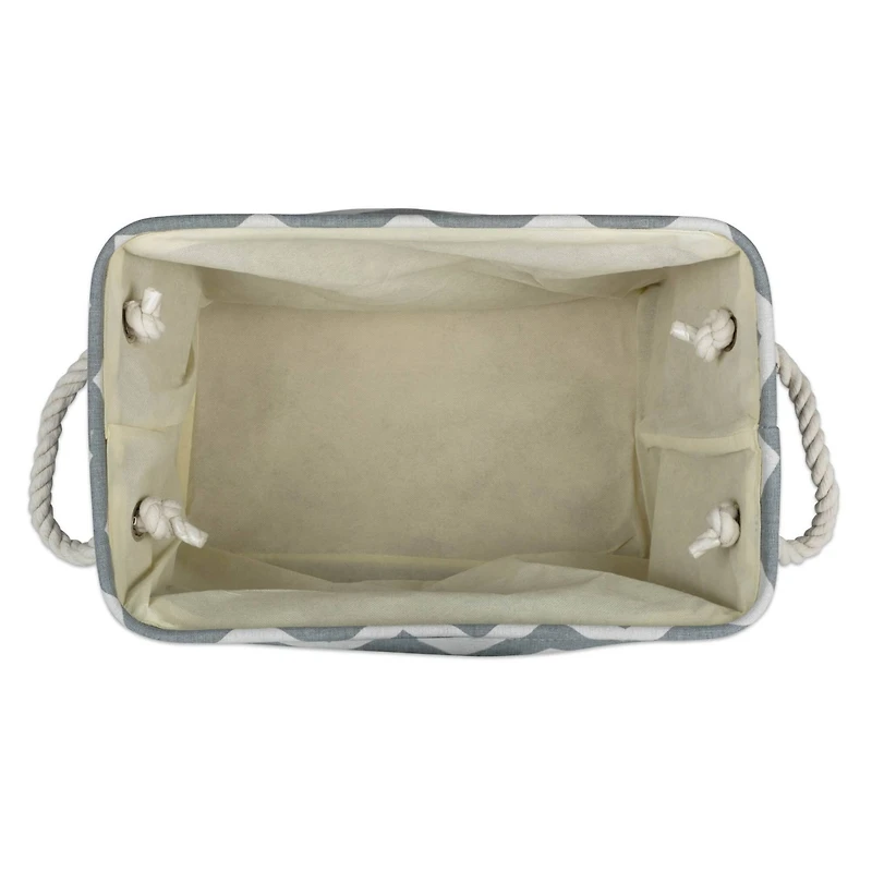 Medium Chevron Polyester Rectangle Bin