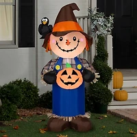 5ft. Airblown® Inflatable Scarecrow with Jack O' Lantern