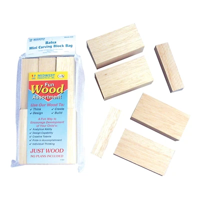 Midwest Mini Carving Balsa Wood Block Set