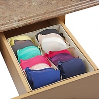 Simplify Cream -Compartment Drawer Organizer