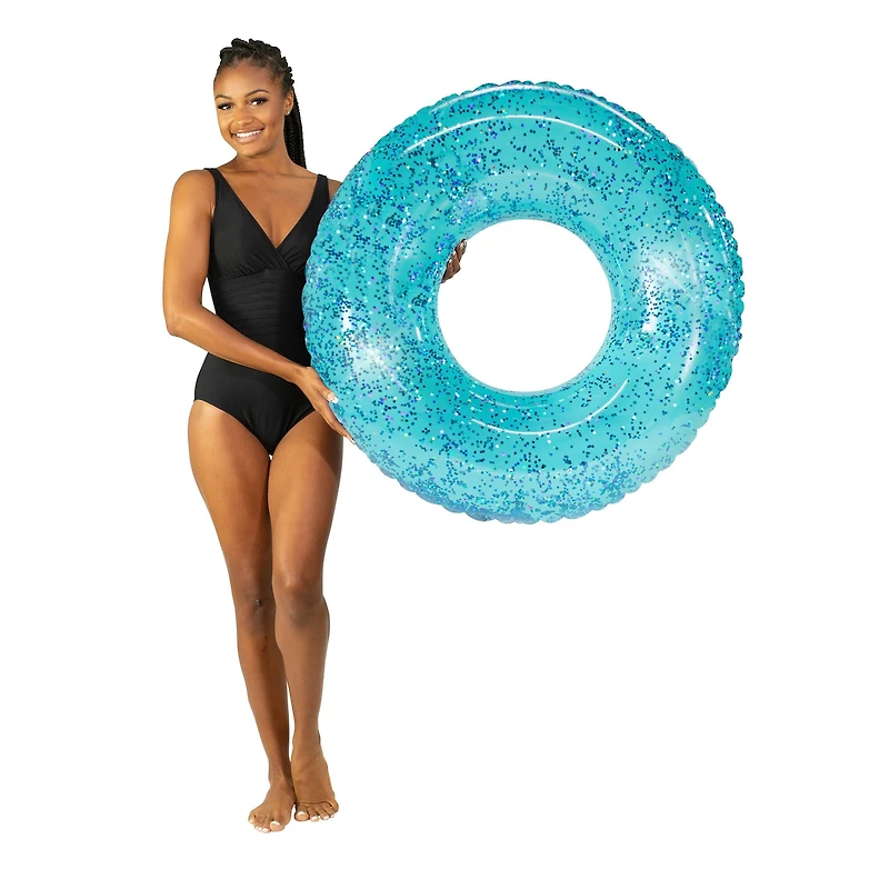 PoolCandy Glitterfied® Aqua Large Pool Tube