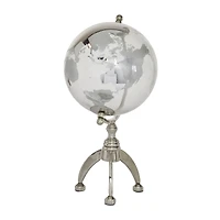 15" Silver Aluminum Glam Globe