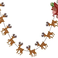 6ft. Sleigh & Deer Garland by Ashland®