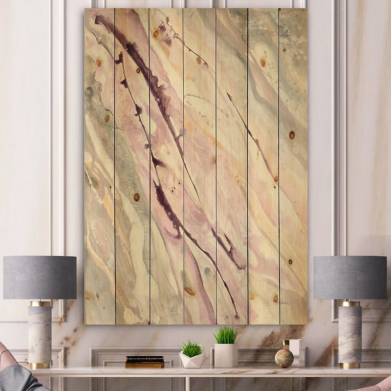 Designart - Shaby Pink Marble