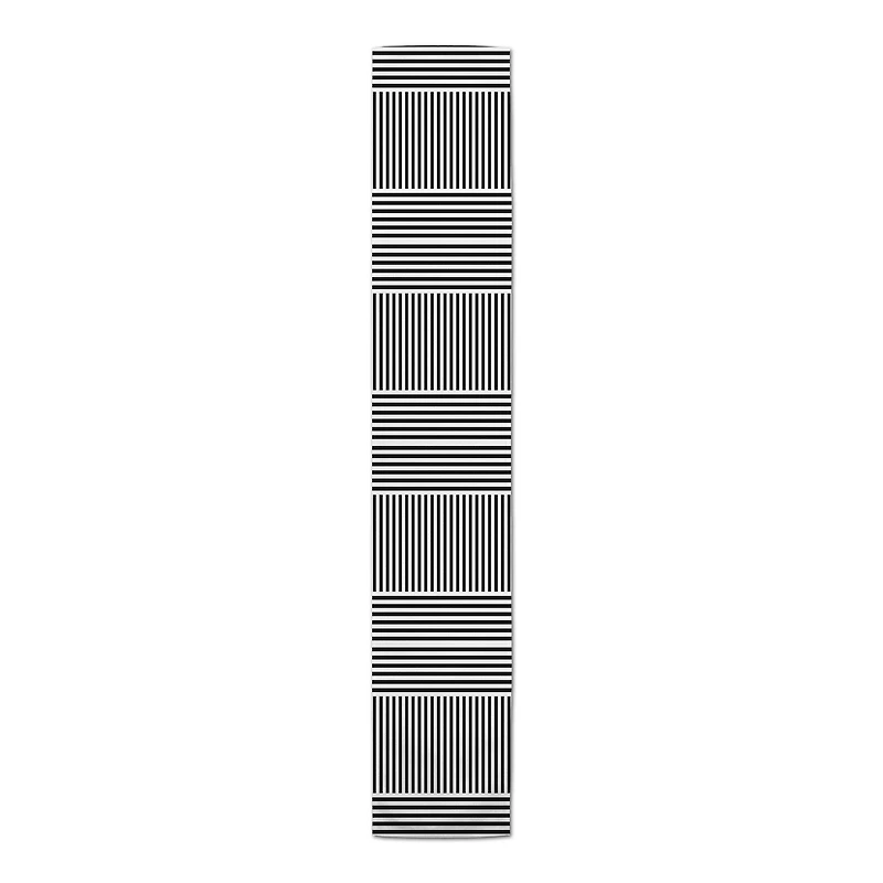 Alternating Stripes Indoor/Outdoor Table Runner