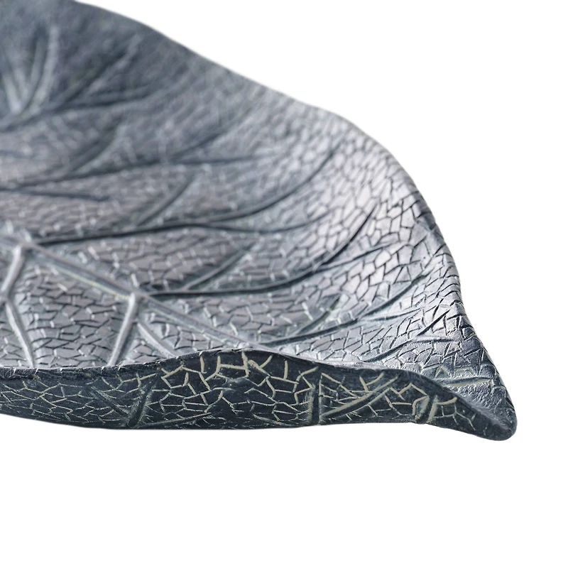 11" Blue Leaf Tabletop Tray