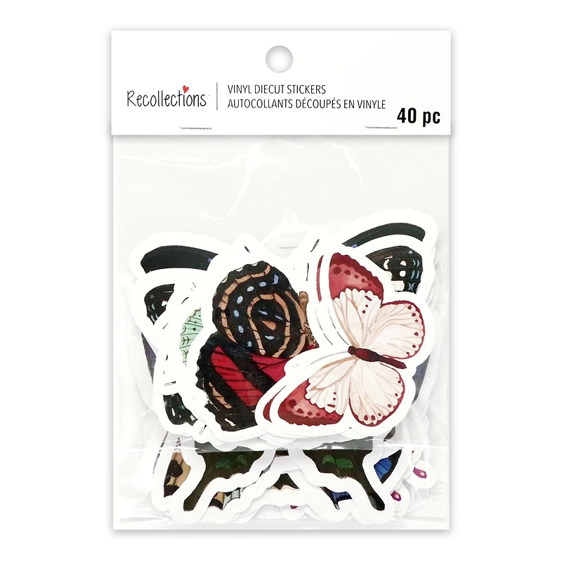 Vinyl Diecut Butterfly Stickers by Recollections