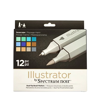 Spectrum Noir™ Illustrator Seascape Dual-Tip Brush Markers