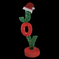 3.5ft. Rotating Red & Green Lighted JOY Christmas Sign