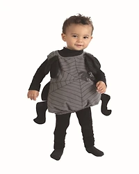 Small Gray & Black Baby Spider Toddler Costume