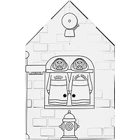 Easy Playhouse Police and Fire Station Clubhouse