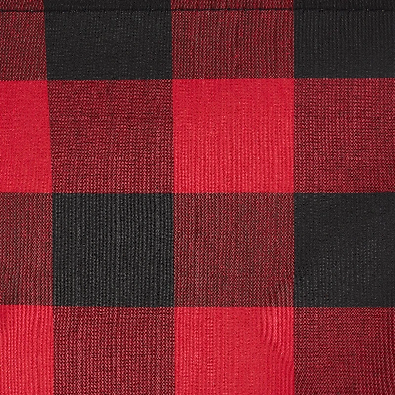 DII® Large Rectangle Red/Black Buffalo Check Polyester Bin