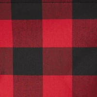 DII® Large Rectangle Red/Black Buffalo Check Polyester Bin