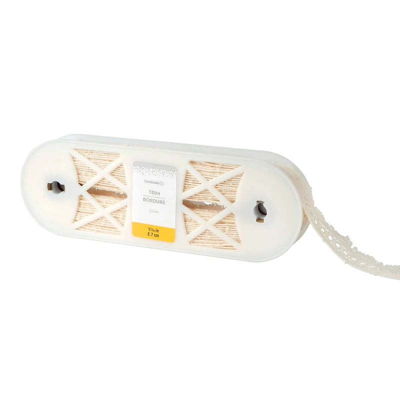 1.0625" Ivory Crochet Lace Trim by Celebrate It®