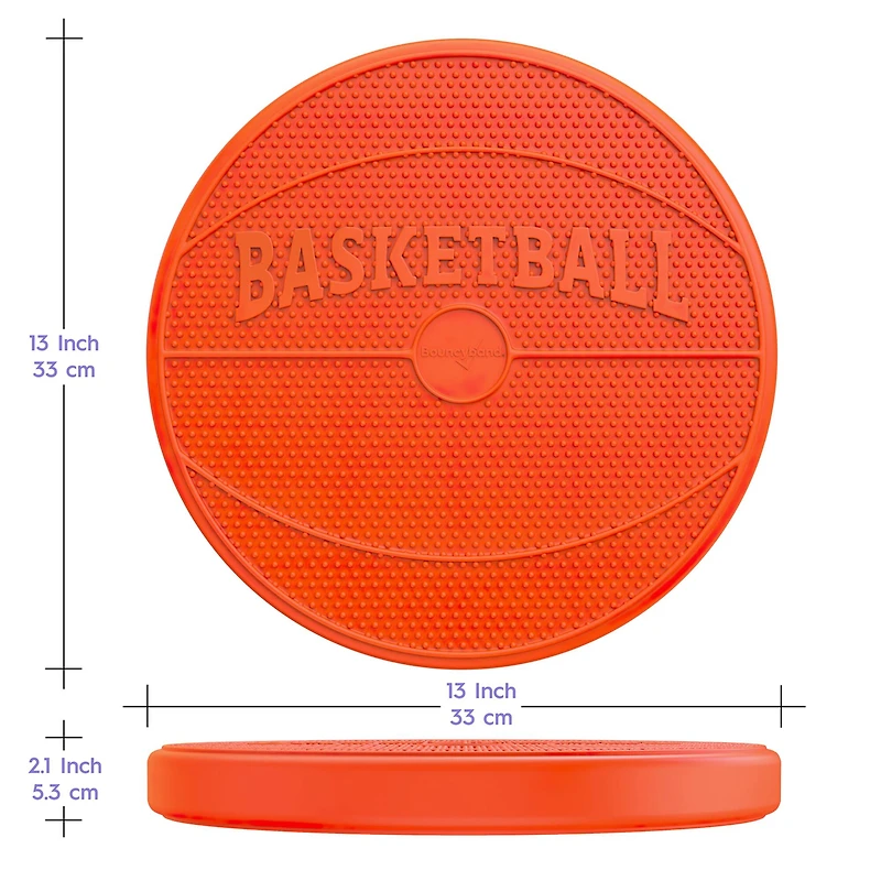 Bouncyband® Orange Basketball Wiggle Seat Sensory Cushion