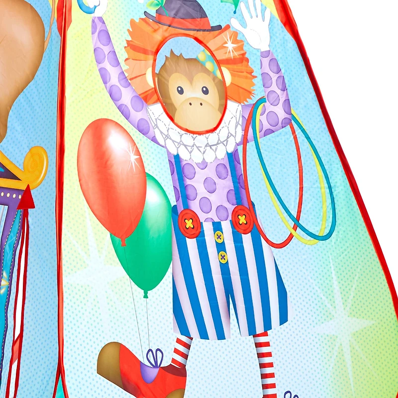 Fun2Give® Pop-It-Up® Circus Activity Play Tent with 4 Soft Balls