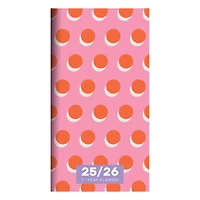 TF Publishing 2025-2026 Small Pink Orange Crush Monthly Pocket Planner
